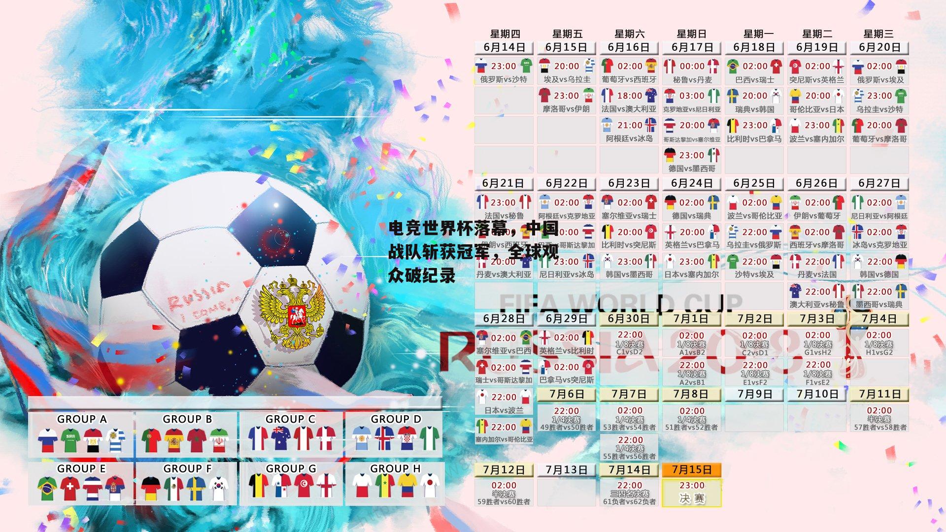 电竞世界杯落幕，中国战队斩获冠军，全球观众破纪录
